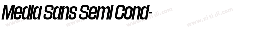 Media Sans Semi Cond字体转换